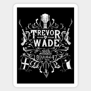 Trevor Wade Musician Crest Magnet